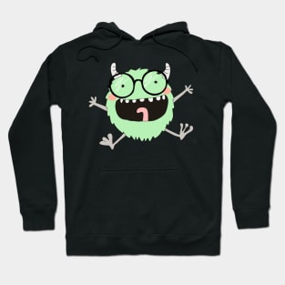 Monster Mask Green Monster Glasses Big Mouth Gift Hoodie